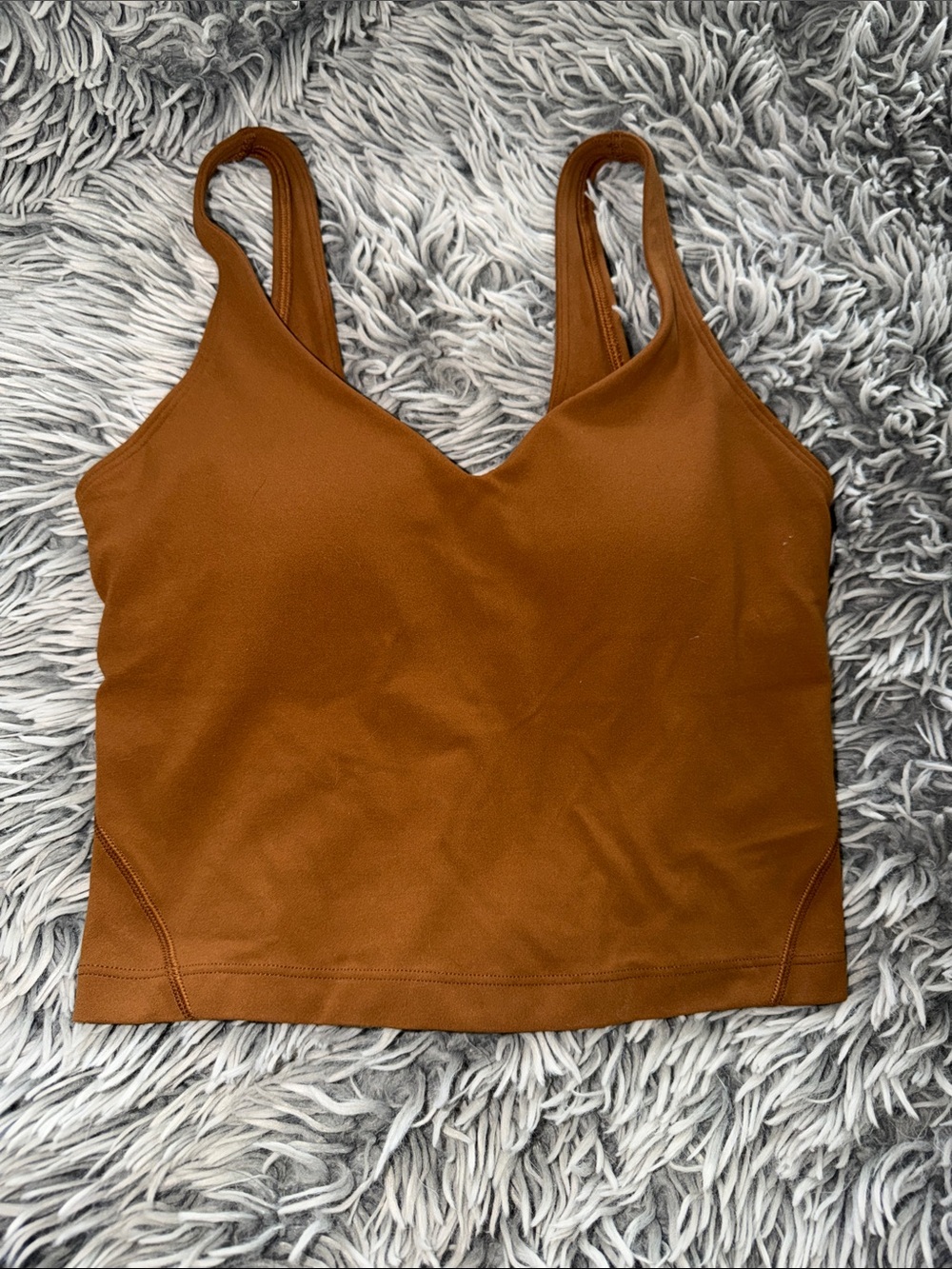 Lululemon Rust Brown Align cropped  Tank Top